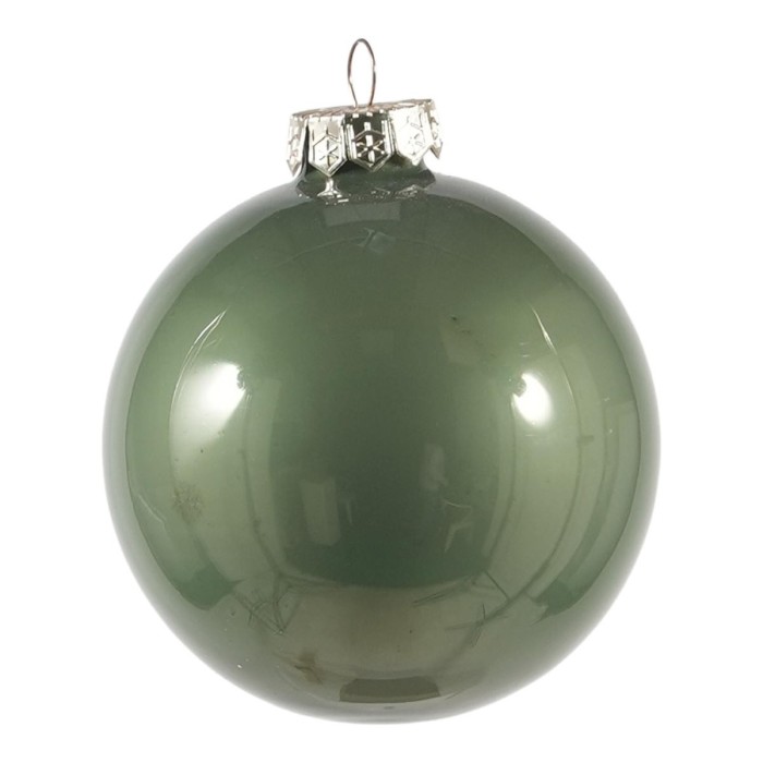 SFERE IN VETRO MM.100 VERDE SALVIA